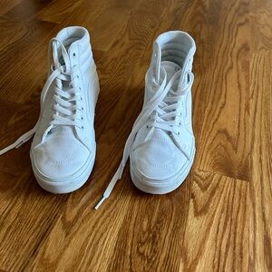 Vans White High-Top Sneakers